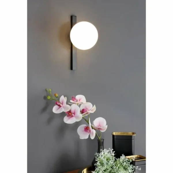 Luce Design Applique murale PLUTO Noir, 1 lumière* Lampes En Verre