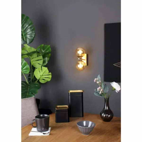 Luce Design Applique murale NEPTUN Laiton, 2 lumières* Lampes En Verre