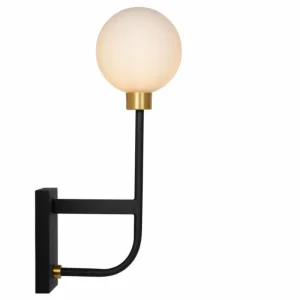 Luminaires Lucide Applique murale Lucide BEREND Noir, 1 lumière* Lampes En Verre