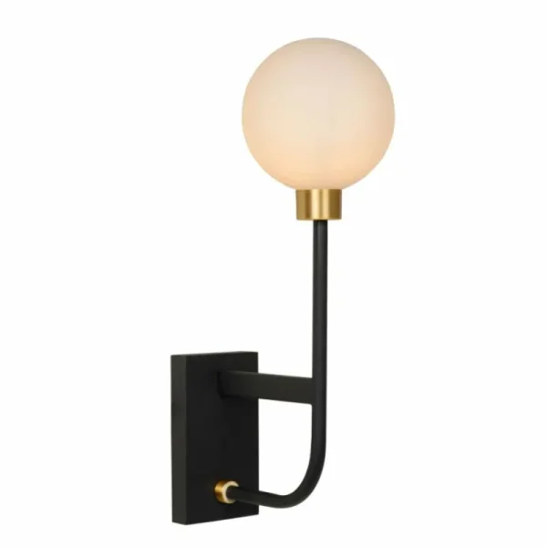 Luminaires Lucide Applique murale Lucide BEREND Noir, 1 lumière* Lampes En Verre