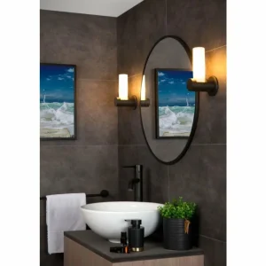 Luminaires Lucide Applique murale Lucide JAYLA Noir, 1 lumière* Lampes En Verre