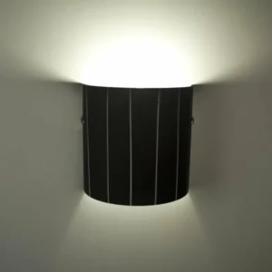 Luminaires Lucide Applique murale Lucide Lino Noir, 1 lumière* Lampes En Verre