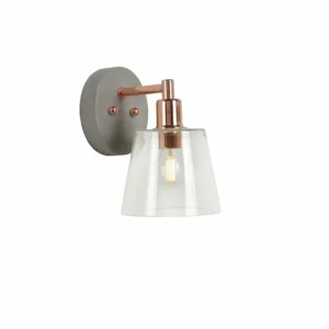 Luminaires Lucide Applique murale Lucide VITRI Cuivre, 1 lumière* Lampes En Verre