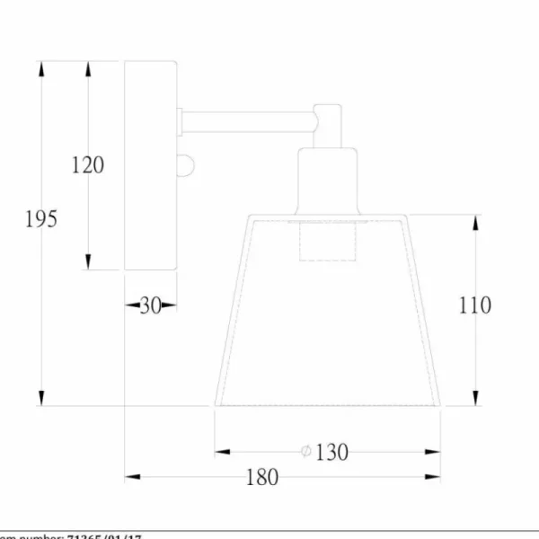Luminaires Lucide Applique murale Lucide VITRI Cuivre, 1 lumière* Lampes En Verre