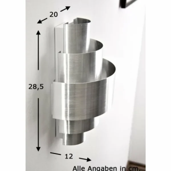 hofstein Applique murale Lucillo Aluminium, 1 lumière* Lampes Modernes