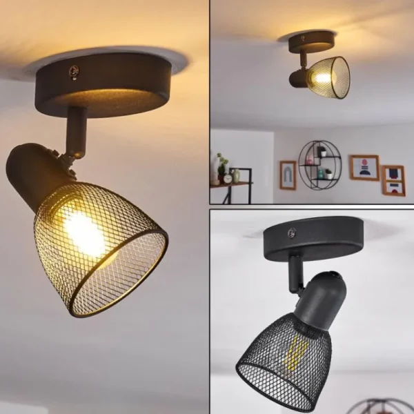 hofstein Applique murale Malawi Noir, 1 lumière* Lampes Modernes