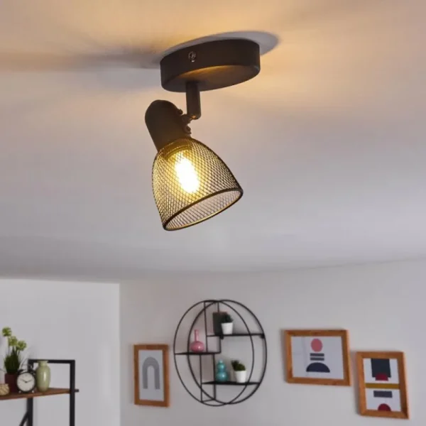 hofstein Applique murale Malawi Noir, 1 lumière* Lampes Modernes