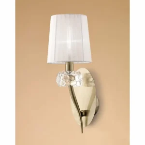 Luminaires Mantra Applique murale Mantra LOEWE Brun, 1 lumière* Lampes En Verre