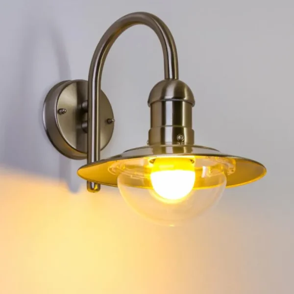 hofstein Applique murale Massive myGarden RADOM Acier inoxydable, 1 lumière* Lampes Modernes