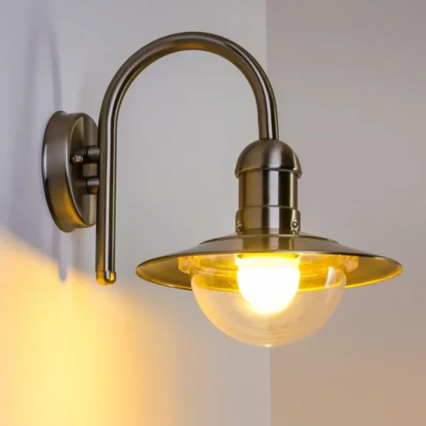 hofstein Applique murale Massive myGarden RADOM Acier inoxydable, 1 lumière* Lampes Modernes