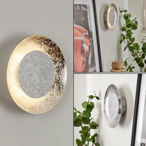 hofstein Applique murale Merlo LED Argenté, 1 lumière* Lampes Modernes