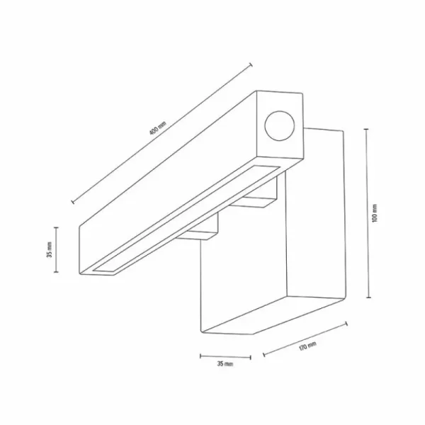 hofstein Applique murale Mixto LED Écru, 1 lumière* Lampes Modernes