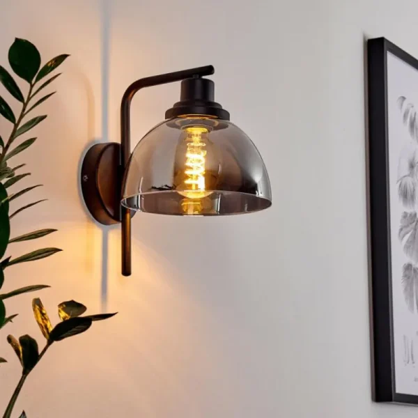 hofstein Applique murale Morzine Noir, 1 lumière* Lampes Modernes