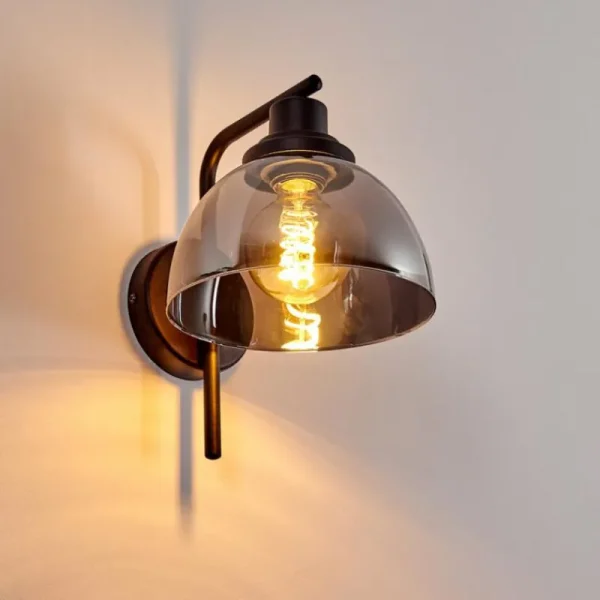 hofstein Applique murale Morzine Noir, 1 lumière* Lampes Modernes