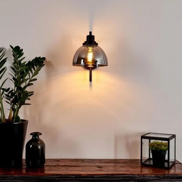 hofstein Applique murale Morzine Noir, 1 lumière* Lampes Modernes