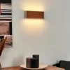 hofstein Applique murale Mosambik LED Brun, Bois foncé, Nickel mat, 1 lumière* Lampes Modernes