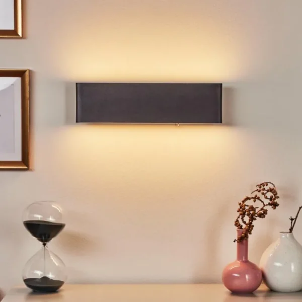 hofstein Applique murale Mosambik LED Noir, Blanc, 1 lumière* Lampes Modernes