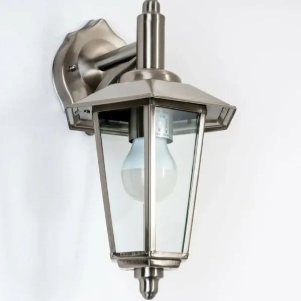 hofstein Applique murale Moskau DOWN Acier inoxydable, Transparent, 1 lumière* Lampes Modernes