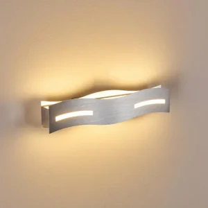 hofstein Applique murale Nagold LED Chrome, Nickel mat, 1 lumière* Lampes Modernes