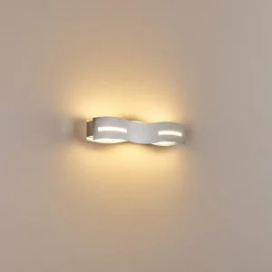 hofstein Applique murale Nagold LED Chrome, Nickel mat, 1 lumière* Lampes Modernes