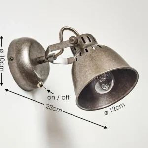 hofstein Applique murale Nanlia Gris, Argenté, 1 lumière* Lampes Modernes