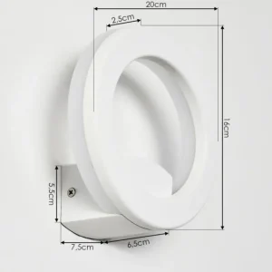 hofstein Applique murale Nevis LED Blanc, 1 lumière* Lampes Modernes