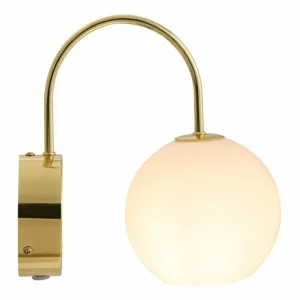 Luminaires Nordlux Applique murale Nordlux FRANCA Laiton, 1 lumière* Lampes En Verre