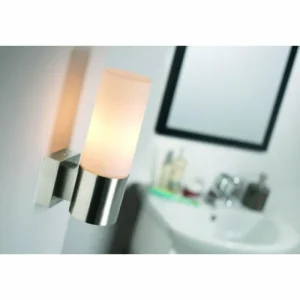 Luminaires Nordlux Applique murale Nordlux TANGENS Acier inoxydable, 1 lumière* Lampes En Verre