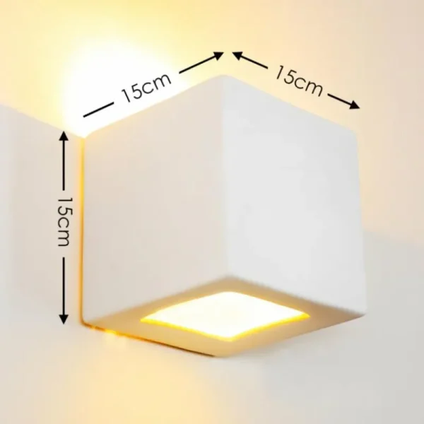 hofstein Applique murale NOTO Blanc, 1 lumière* Lampes En Verre