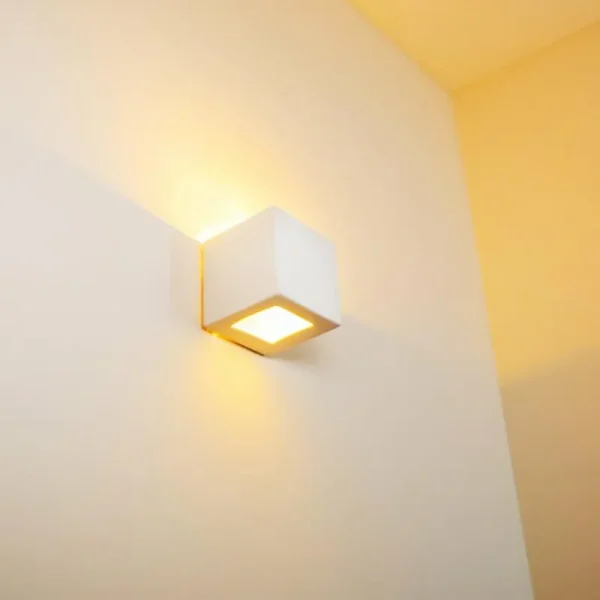 hofstein Applique murale NOTO Blanc, 1 lumière* Lampes En Verre