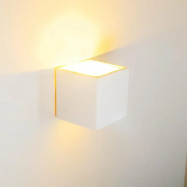 hofstein Applique murale NOTO Blanc, 1 lumière* Lampes En Verre