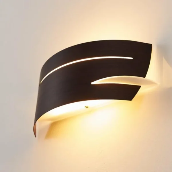 hofstein Applique murale Novara Brun, 1 lumière* Lampes En Verre