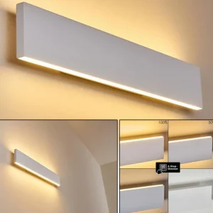 hofstein Applique murale Obion LED Blanc, 2 lumières* Lampes Modernes