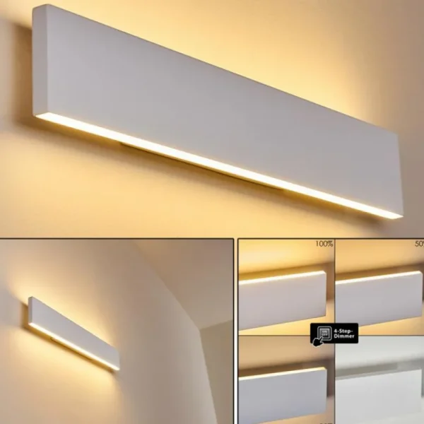 hofstein Applique murale Obion LED Blanc, 2 lumières* Lampes Modernes