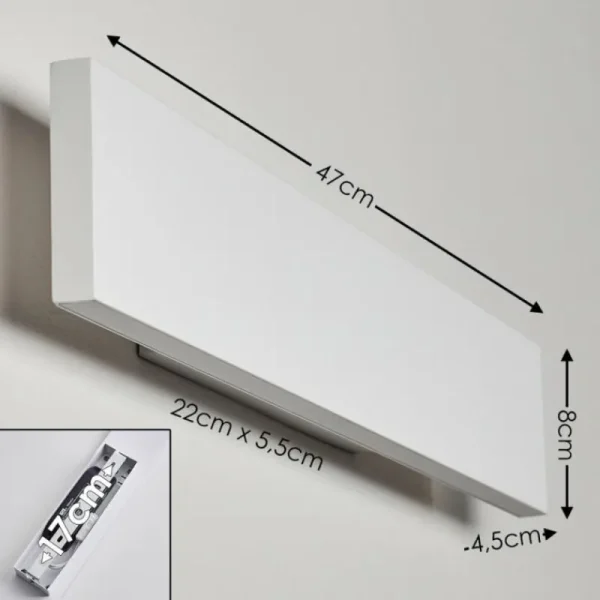 hofstein Applique murale Obion LED Blanc, 2 lumières* Lampes Modernes