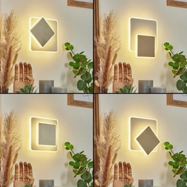 hofstein Applique murale Orchaise LED Nickel mat, Blanc, 1 lumière* Lampes Modernes