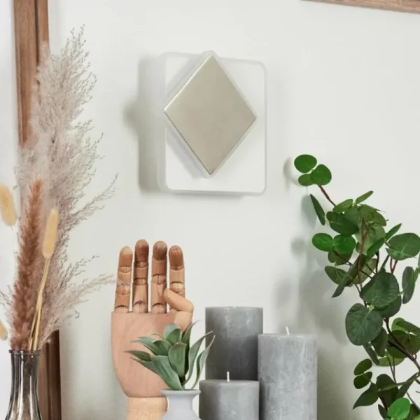 hofstein Applique murale Orchaise LED Nickel mat, Blanc, 1 lumière* Lampes Modernes