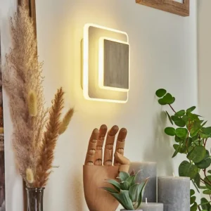 hofstein Applique murale Orchaise LED Nickel mat, Blanc, 1 lumière* Lampes Modernes