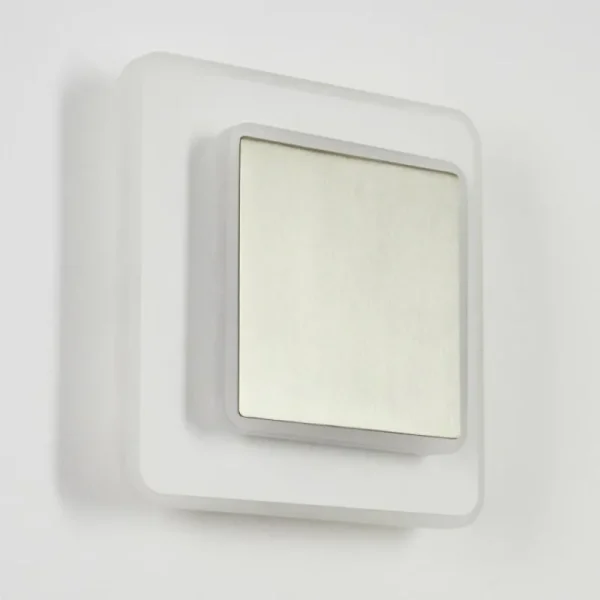 hofstein Applique murale Orchaise LED Nickel mat, Blanc, 1 lumière* Lampes Modernes