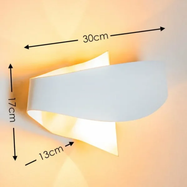 hofstein Applique murale Padua Blanc, 2 lumières* Lampes Modernes