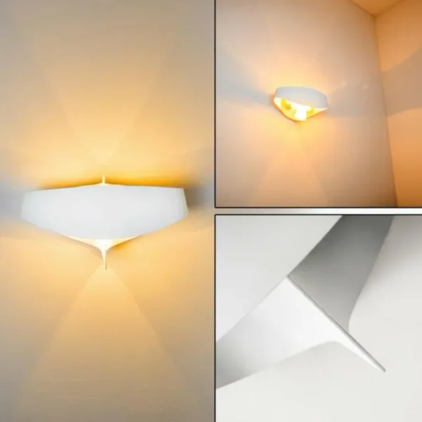 hofstein Applique murale Padua Blanc, 2 lumières* Lampes Modernes