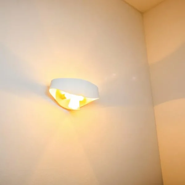 hofstein Applique murale Padua Blanc, 2 lumières* Lampes Modernes