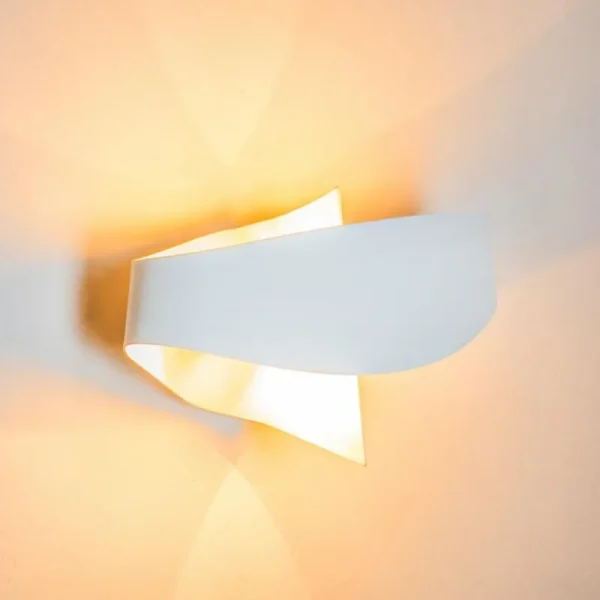 hofstein Applique murale Padua Blanc, 2 lumières* Lampes Modernes