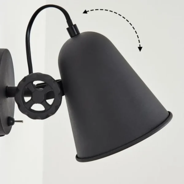 hofstein Applique murale Pany Chrome, Noir, 1 lumière* Lampes Modernes