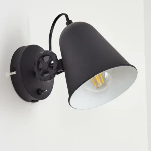 hofstein Applique murale Pany Chrome, Noir, 1 lumière* Lampes Modernes