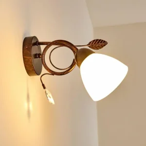hofstein Applique murale Peccia Rouille, 1 lumière* Lampes En Verre