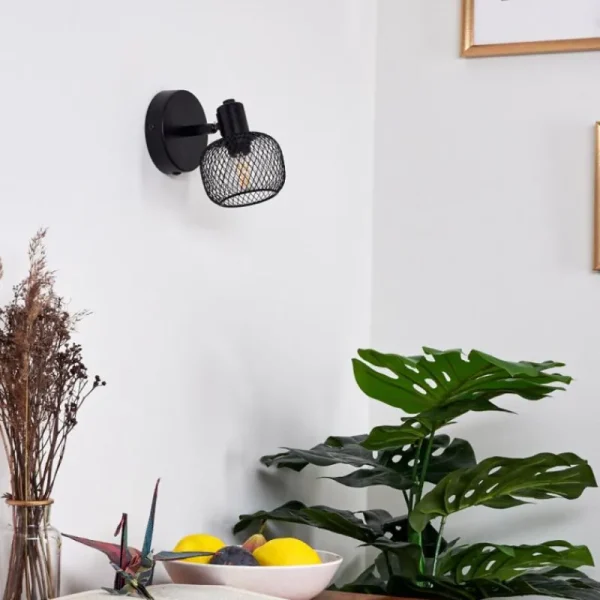 hofstein Applique murale Pipisu Noir, 1 lumière* Lampes Modernes