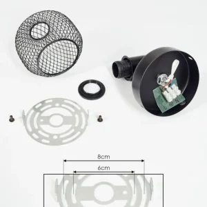hofstein Applique murale Pipisu Noir, 1 lumière* Lampes Modernes