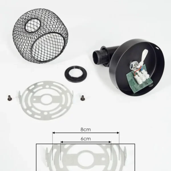 hofstein Applique murale Pipisu Noir, 1 lumière* Lampes Modernes