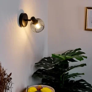 hofstein Applique murale Pipisu Noir, 1 lumière* Lampes Modernes